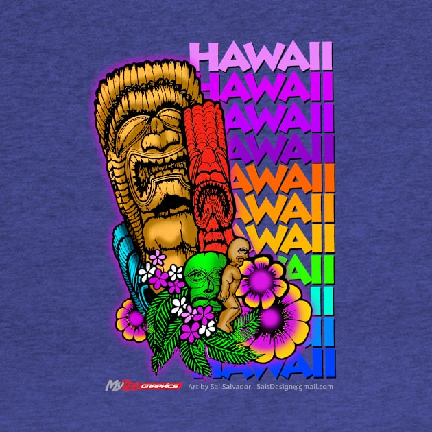 Tikis Hawaii by MyTeeGraphics